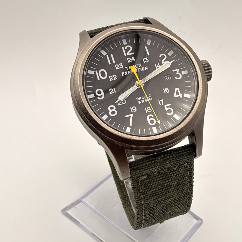 Timex Expedition Scout T49961 40mm Field Watch Working New Battery